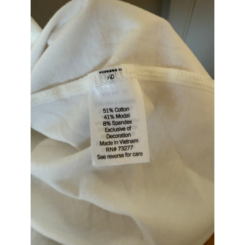 Lauren Conrad‎ White Puff Sleeve Blouse | Size XL | Feminine & Fresh - Picture 4 of 4
